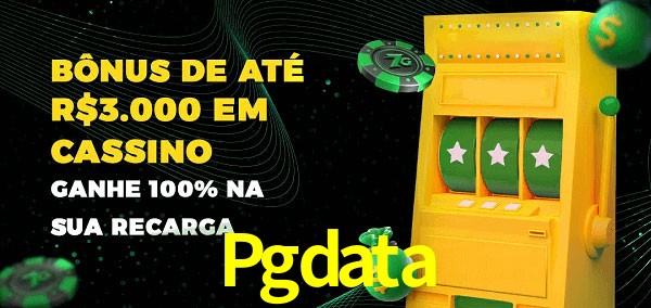 Pgdata melhor bônus de depósito