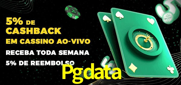 Promoções do cassino ao Vivo Pgdata